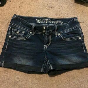 y2k vintage jean shorts